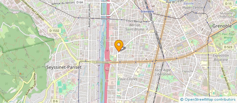 localisation de l'entreprise COPROP SOIXANTE TREIZE RUE AMPERE  GRENOBLE