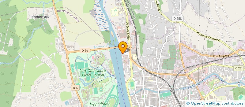 localisation de l'entreprise COPROP TOUR DES AILES  VICHY