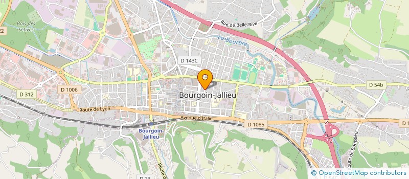 localisation de l'entreprise COPROP TRANSVAL  BOURGOIN-JALLIEU