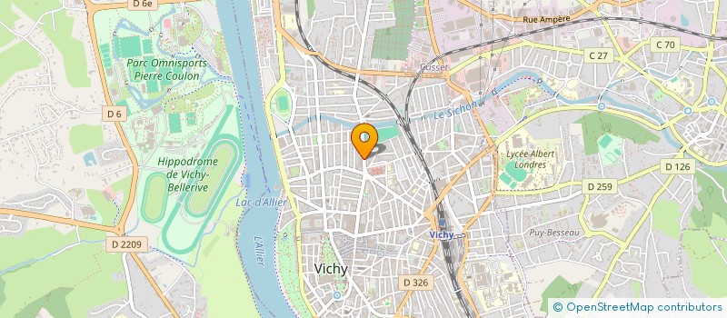 localisation de l'entreprise COPROP VICHY JAURES  VICHY