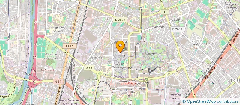 localisation de l'entreprise COPROP VIGNY MUSSET  GRENOBLE