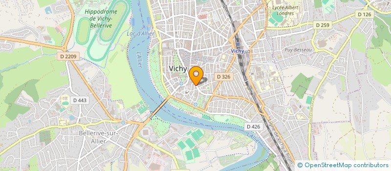 localisation de l'entreprise COPROP VILLA CHAMBONNIER  VICHY