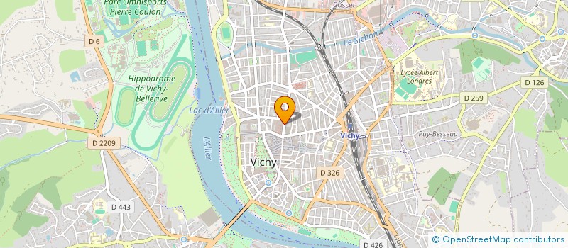 localisation de l'entreprise COPROP VILLA JAURES  VICHY