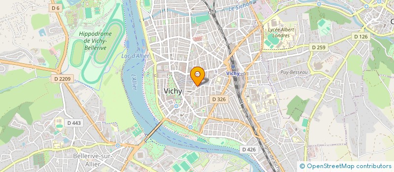 localisation de l'entreprise COPROP VILLA ODETTE  VICHY