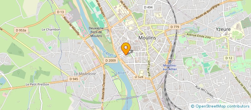 localisation de l'entreprise COPROP VINCENT D INDY  MOULINS