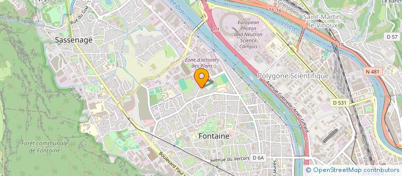 localisation de l'entreprise COPROP VOUILLANTS  FONTAINE