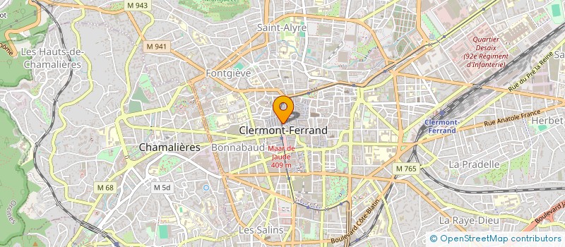 localisation de l'entreprise COPROPIETE ETATS UNIS 55  CLERMONT-FERRAND