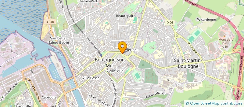 localisation de l'entreprise COPROPIETE RES DU 77  BD MARIETTE  BOULOGNE-SUR-MER