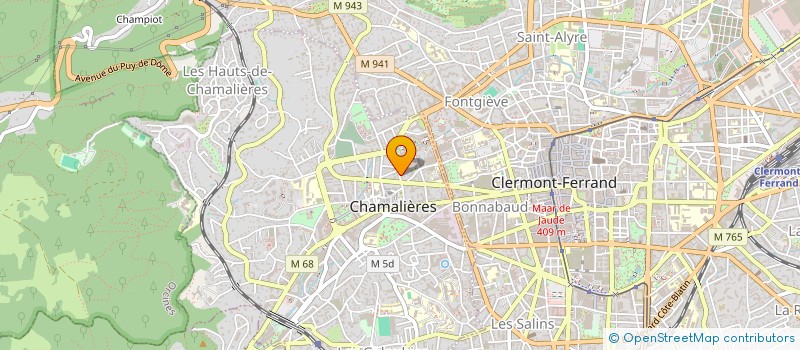 localisation de l'entreprise COPROPR 4 AV DE BEAULIEU  CHAMALIERES