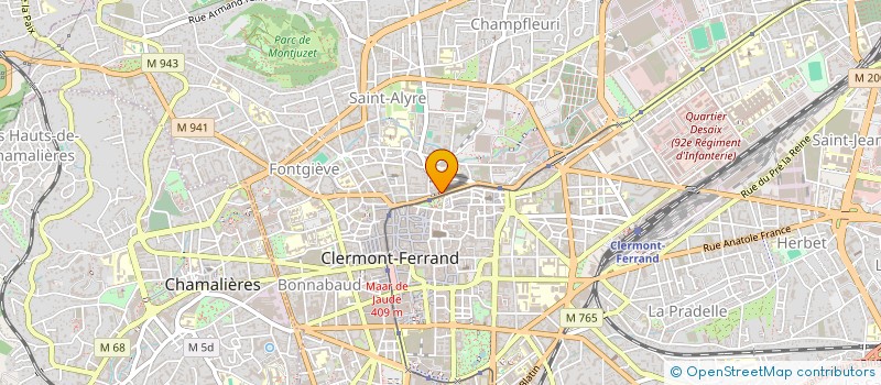 localisation de l'entreprise COPROPR 7 RUE MONTLOSIER  CLERMONT-FERRAND