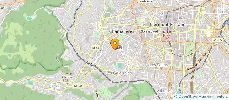 localisation de l'entreprise COPROPR LES ROCHES BRUNES  CHAMALIERES