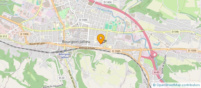 localisation de l'entreprise COPROPR POUCHELON BCD  BOURGOIN-JALLIEU