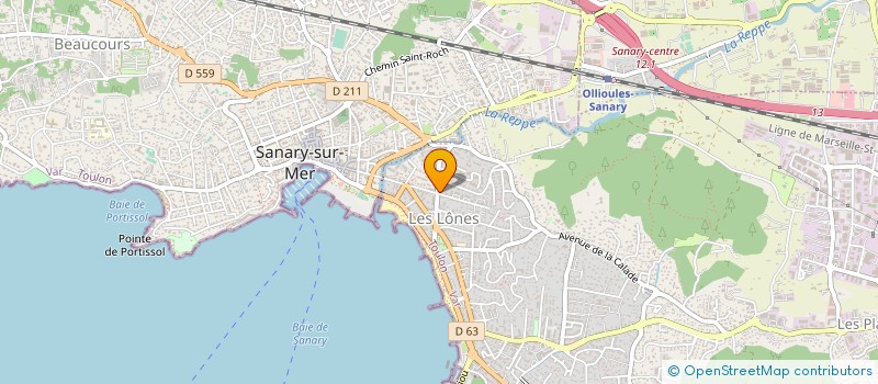 localisation de l'entreprise COPROPRIEE ETENDARD à SIX-FOURS-LES-PLAGES