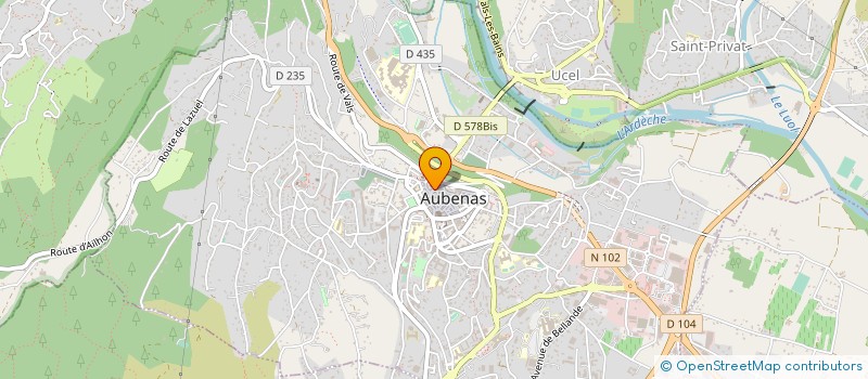 localisation de l'entreprise COPROPRIET LES GRANGEONS à AUBENAS