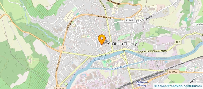 localisation de l'entreprise COPROPRIETAIRES 27 RUE SAINT MARTIN à CHATEAU-THIERRY