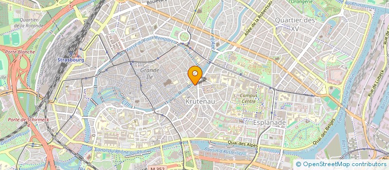 localisation de l'entreprise COPROPRIETAIRES 41 QUAI BATELIERS à STRASBOURG