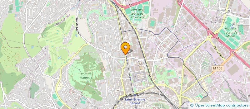 localisation de l'entreprise COPROPRIETAIRES 83 A 91 RUE BERGSON  SAINT-ETIENNE