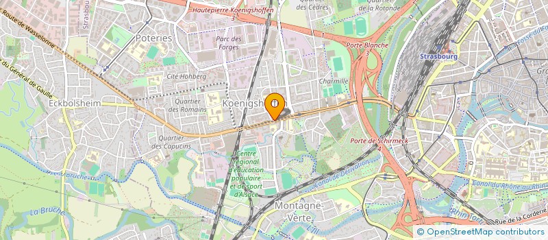 localisation de l'entreprise COPROPRIETAIRES 88 RTE DES ROMAINS à STRASBOURG