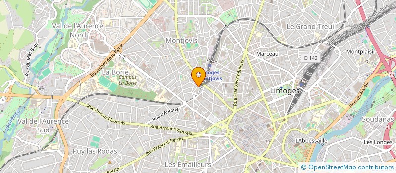 localisation de l'entreprise COPROPRIETAIRES DE LA RUE DES ARTS à LIMOGES
