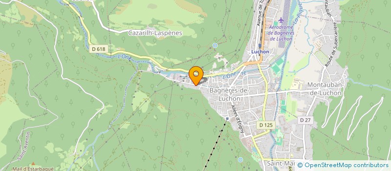 localisation de l'entreprise COPROPRIETAIRES DU 47 AVENUE JEAN JAURES  BAGNERES-DE-LUCHON