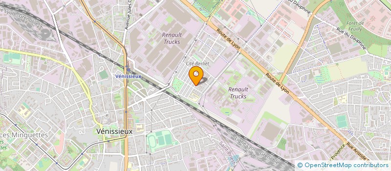 localisation de l'entreprise COPROPRIETAIRES ILOT 23 CITE BERLIET  SAINT-PRIEST