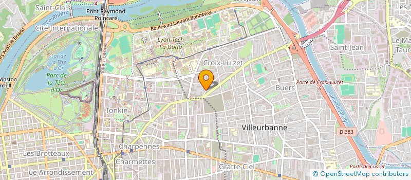 localisation de l'entreprise COPROPRIETAIRES RESIDENC JARDIN DES ARTS  VILLEURBANNE