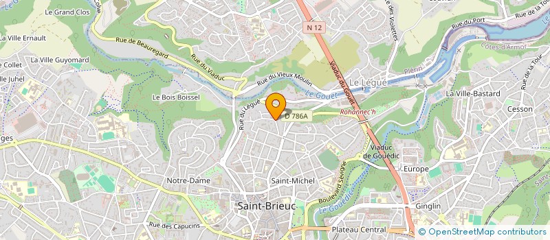 localisation de l'entreprise COPROPRIETAIRES RESIDENCE JEAN BART à SAINT-BRIEUC