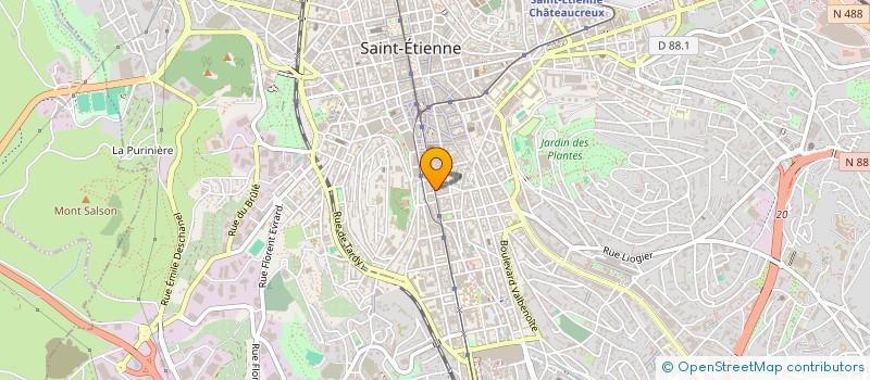 localisation de l'entreprise COPROPRIETE  SAINT-ETIENNE