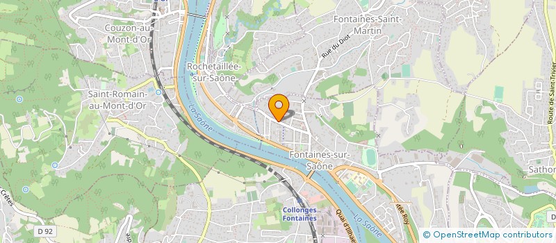 localisation de l'entreprise COPROPRIETE  FONTAINES-SUR-SAONE