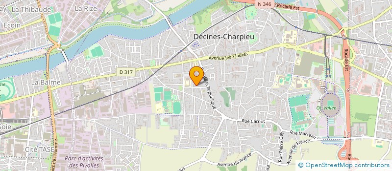 localisation de l'entreprise COPROPRIETE à DECINES-CHARPIEU