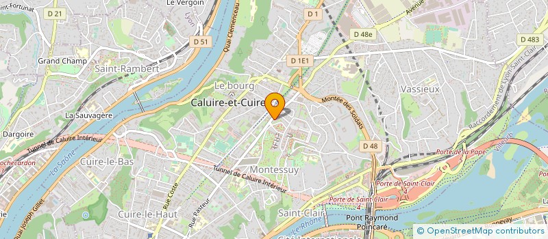 localisation de l'entreprise COPROPRIETE à CALUIRE-ET-CUIRE