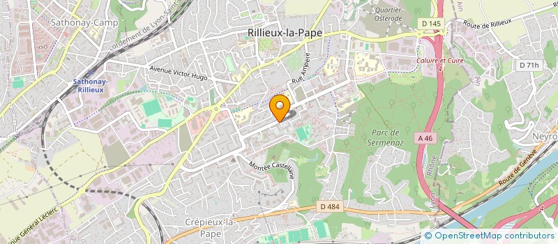 localisation de l'entreprise COPROPRIETE  RILLIEUX-LA-PAPE