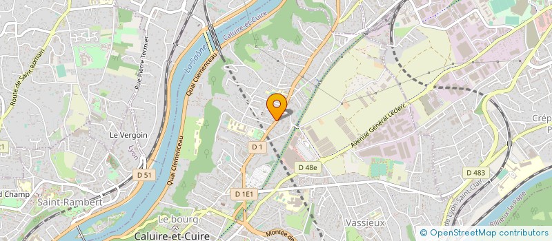 localisation de l'entreprise COPROPRIETE à CALUIRE-ET-CUIRE