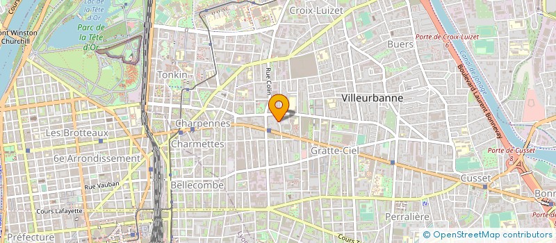 localisation de l'entreprise COPROPRIETE  VILLEURBANNE