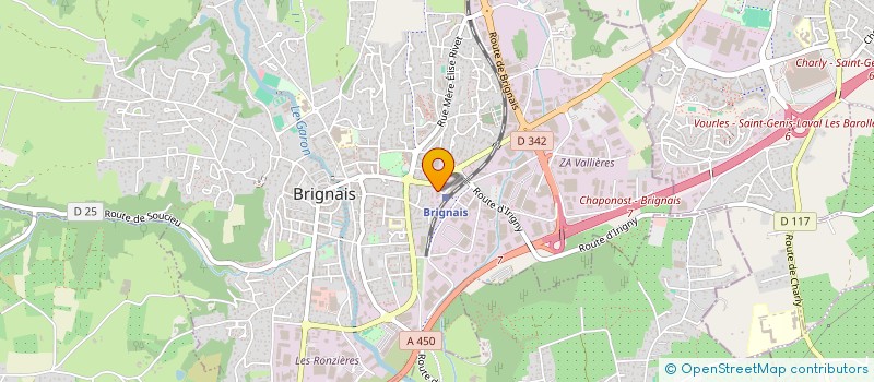 localisation de l'entreprise COPROPRIETE  BRIGNAIS