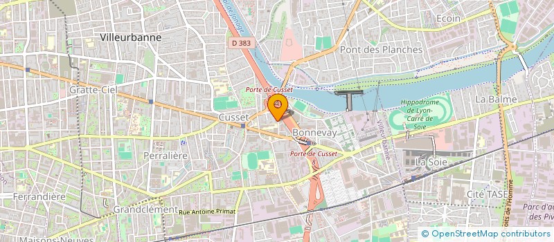 localisation de l'entreprise COPROPRIETE  VILLEURBANNE