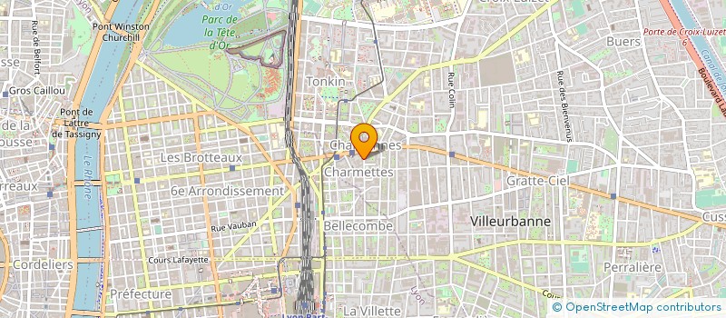 localisation de l'entreprise COPROPRIETE  VILLEURBANNE