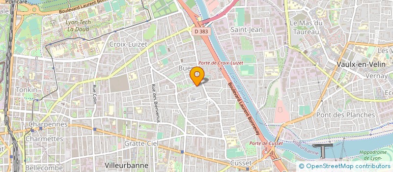 localisation de l'entreprise COPROPRIETE  VILLEURBANNE