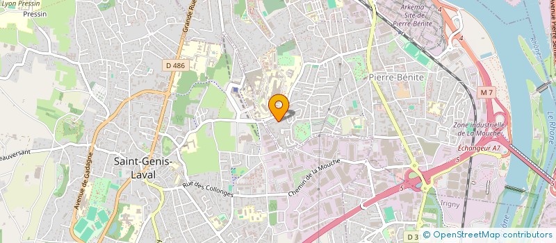 localisation de l'entreprise COPROPRIETE  OULLINS-PIERRE-BENITE