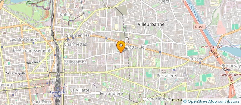 localisation de l'entreprise COPROPRIETE  VILLEURBANNE