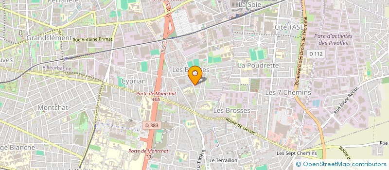 localisation de l'entreprise COPROPRIETE  VILLEURBANNE