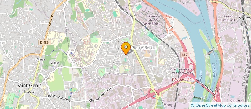 localisation de l'entreprise COPROPRIETE  OULLINS-PIERRE-BENITE