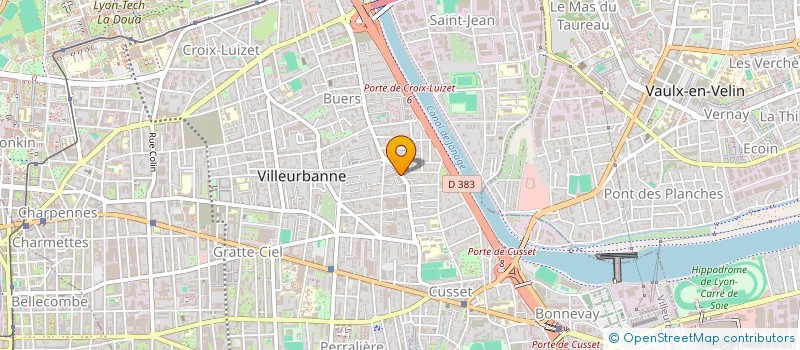 localisation de l'entreprise COPROPRIETE  VILLEURBANNE
