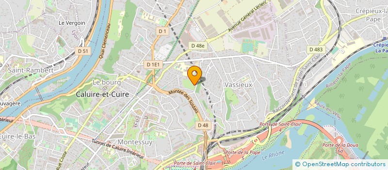 localisation de l'entreprise COPROPRIETE à CALUIRE-ET-CUIRE