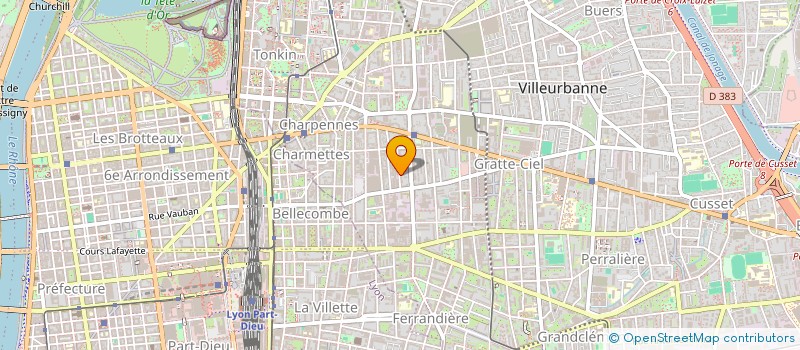 localisation de l'entreprise COPROPRIETE  VILLEURBANNE