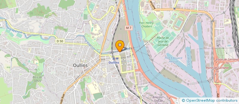 localisation de l'entreprise COPROPRIETE  OULLINS-PIERRE-BENITE