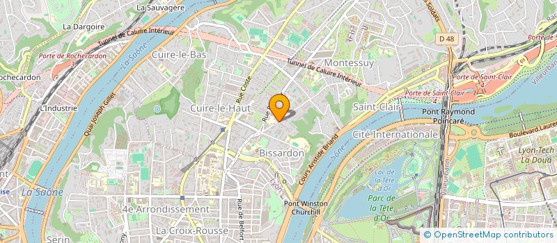 localisation de l'entreprise COPROPRIETE à CALUIRE-ET-CUIRE