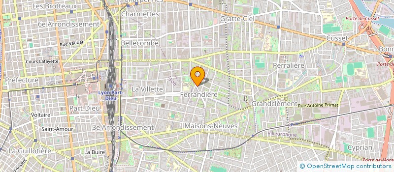 localisation de l'entreprise COPROPRIETE  VILLEURBANNE