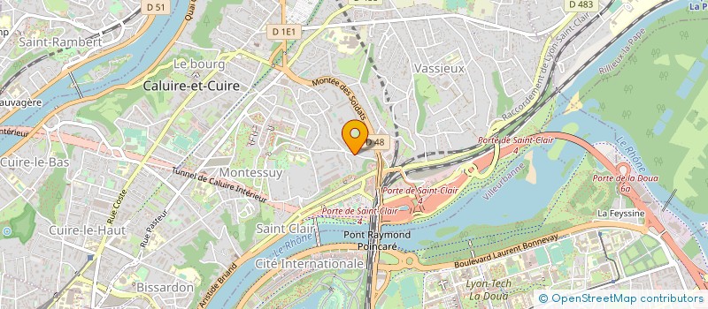 localisation de l'entreprise COPROPRIETE à CALUIRE-ET-CUIRE