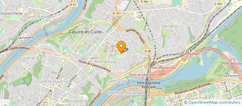 localisation de l'entreprise COPROPRIETE à CALUIRE-ET-CUIRE